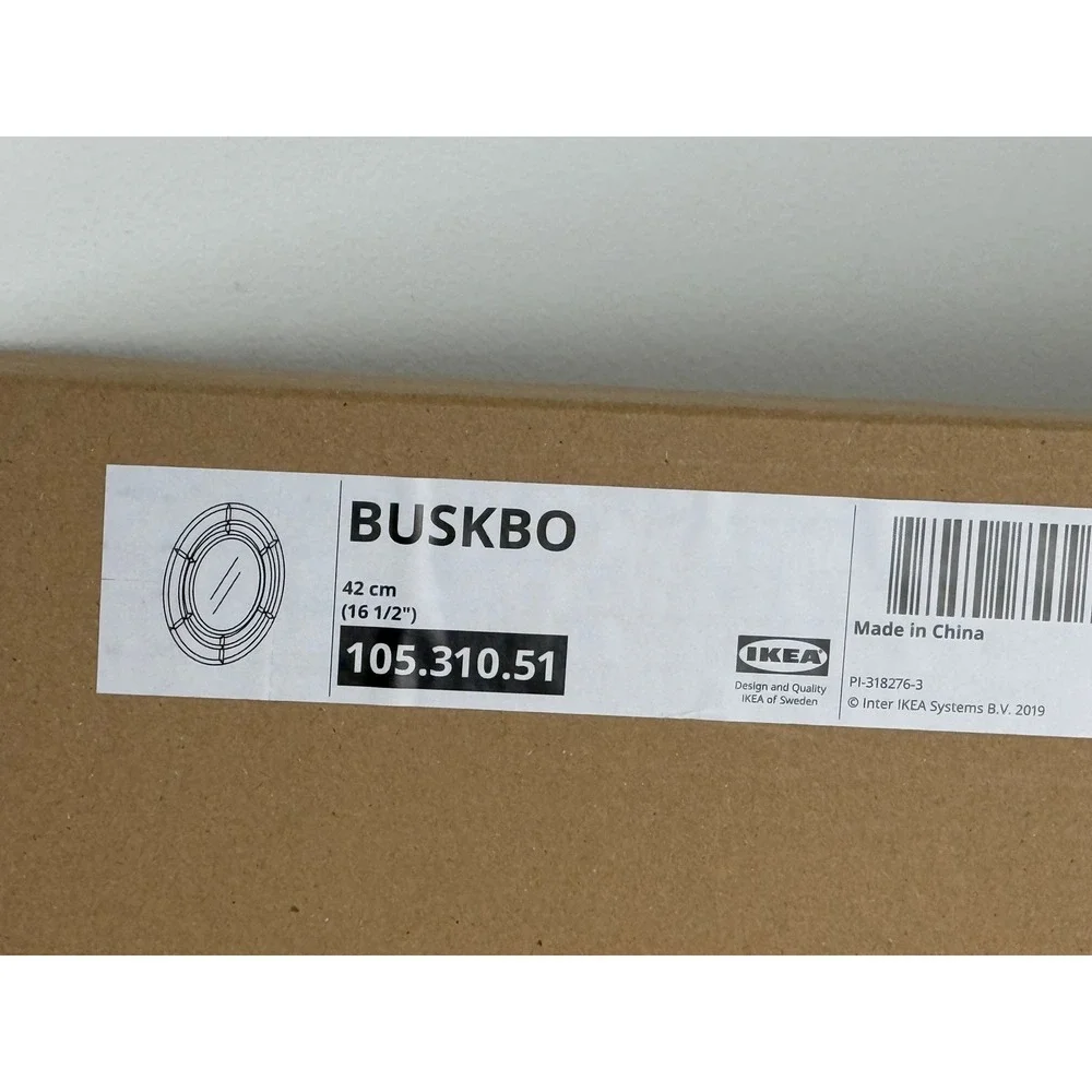 IKEA BUSKBO Mirror Rattan Wall Decor 16.5